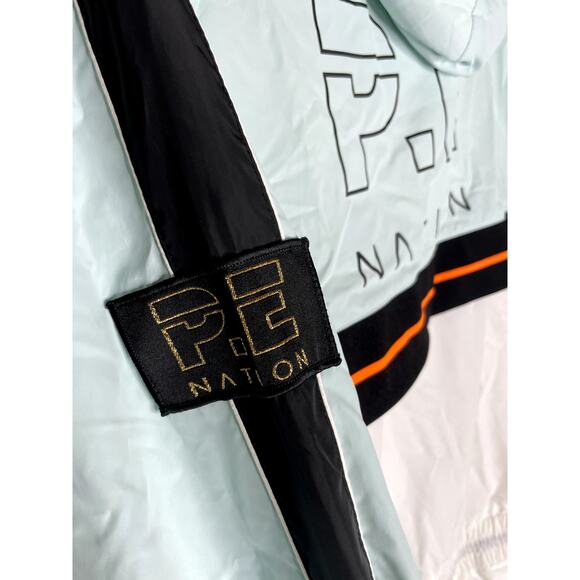 PE Nation Man Up Windbreaker Jacket Blue XS Activewear Athleisure Street Style - Picture 8 of 12